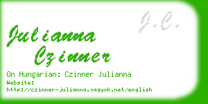 julianna czinner business card